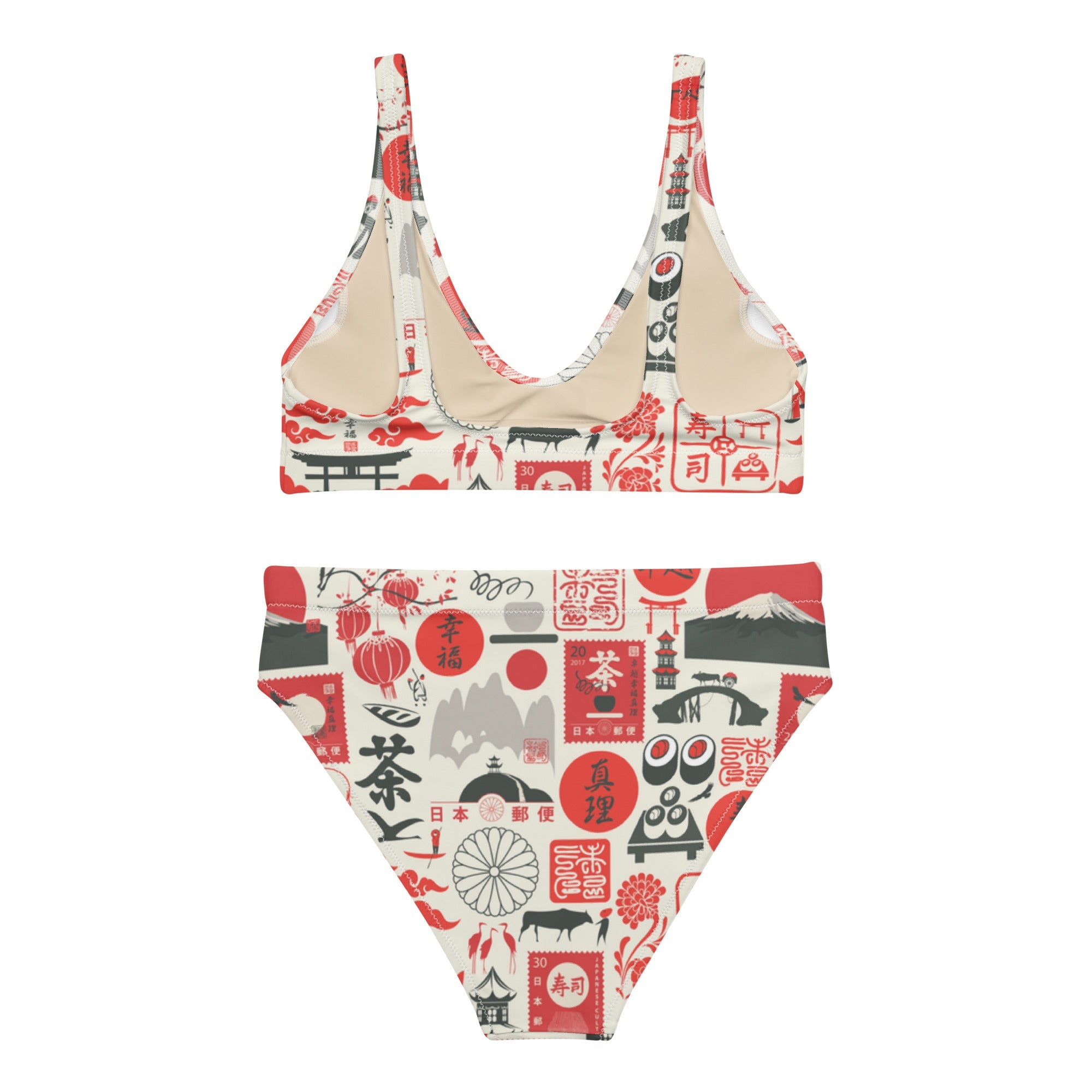 Made In China (High Waisted Bikini - FB0088) - Trillii