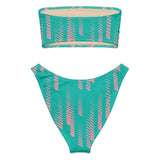 Miami Matrix (Bandeau Bikini Set - FB0062) - Trillii