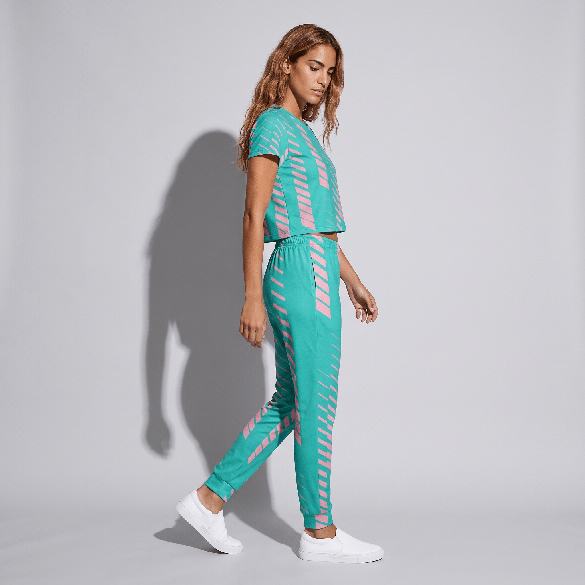Miami Matrix (Crop T-Shirt - FB0062) - Trillii