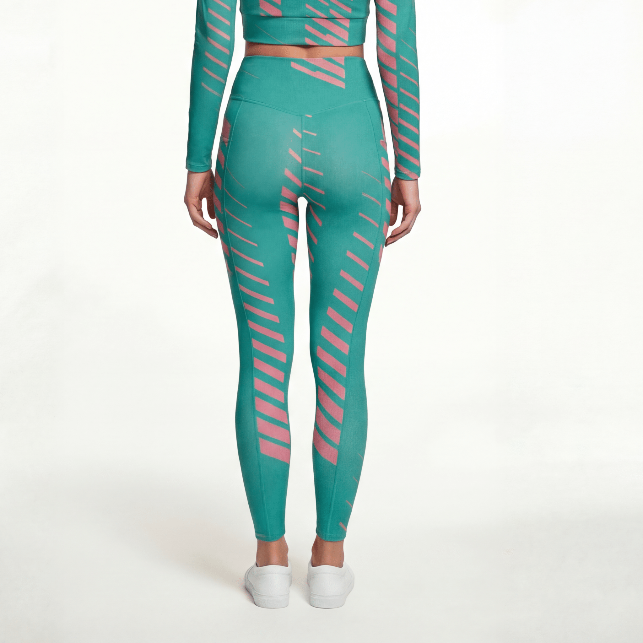Miami Matrix (Crossover Leggings w/pockets - FB0062) - Trillii
