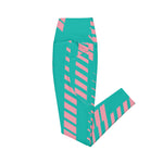 Miami Matrix (Crossover Leggings w/pockets - FB0062) - Trillii