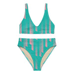 Miami Matrix (High Waisted Bikini - FB0062) - Trillii