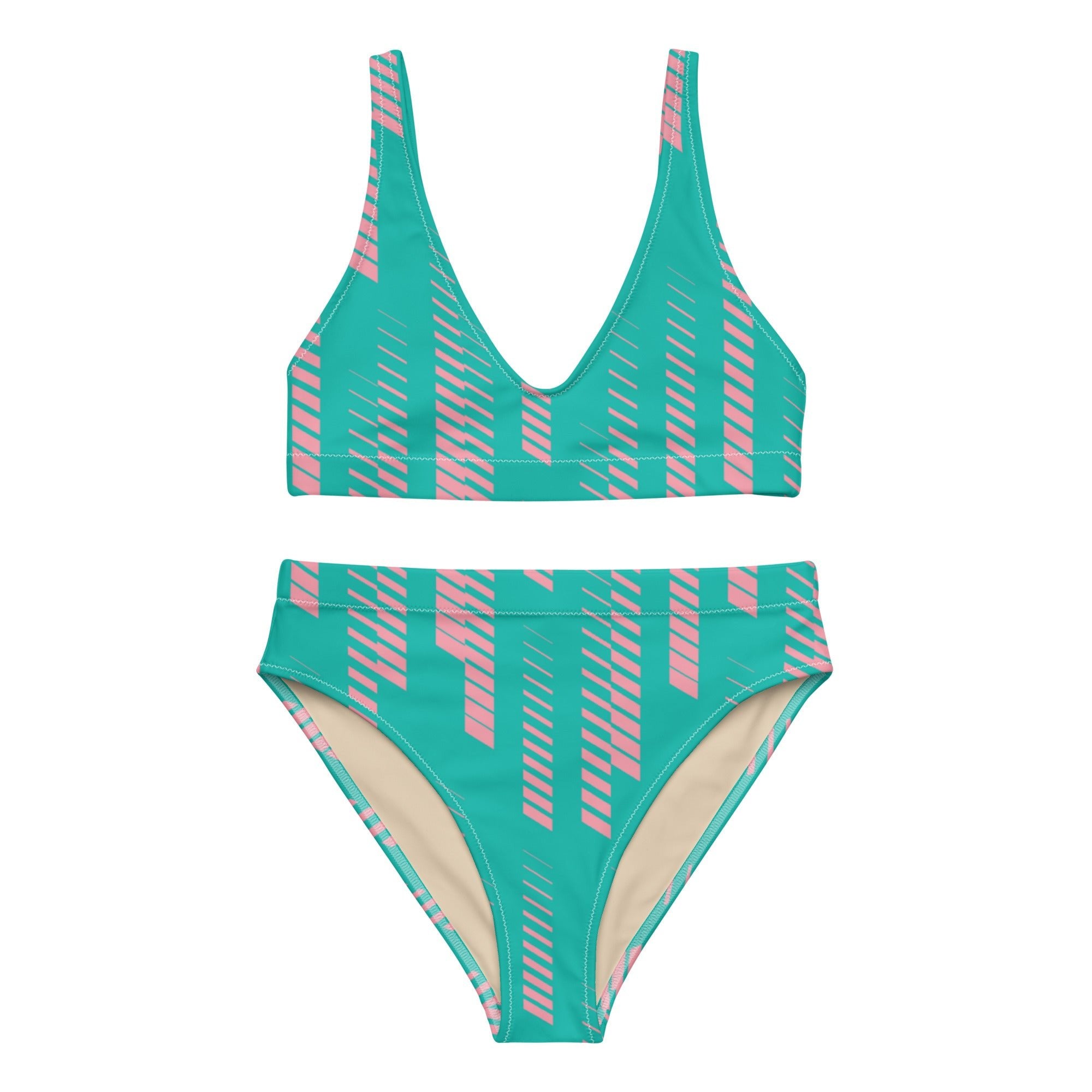 Miami Matrix (High Waisted Bikini - FB0062) - Trillii