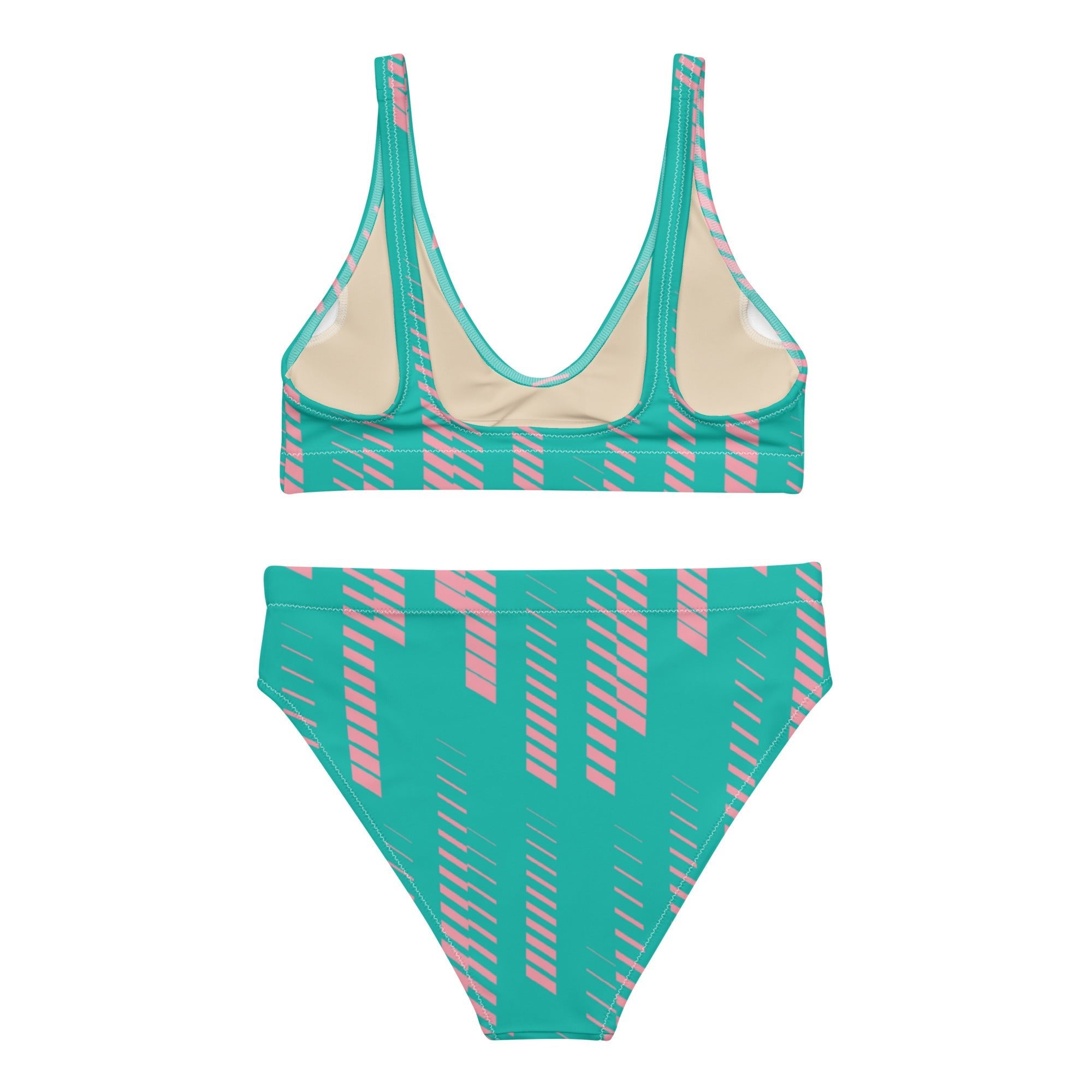 Miami Matrix (High Waisted Bikini - FB0062) - Trillii