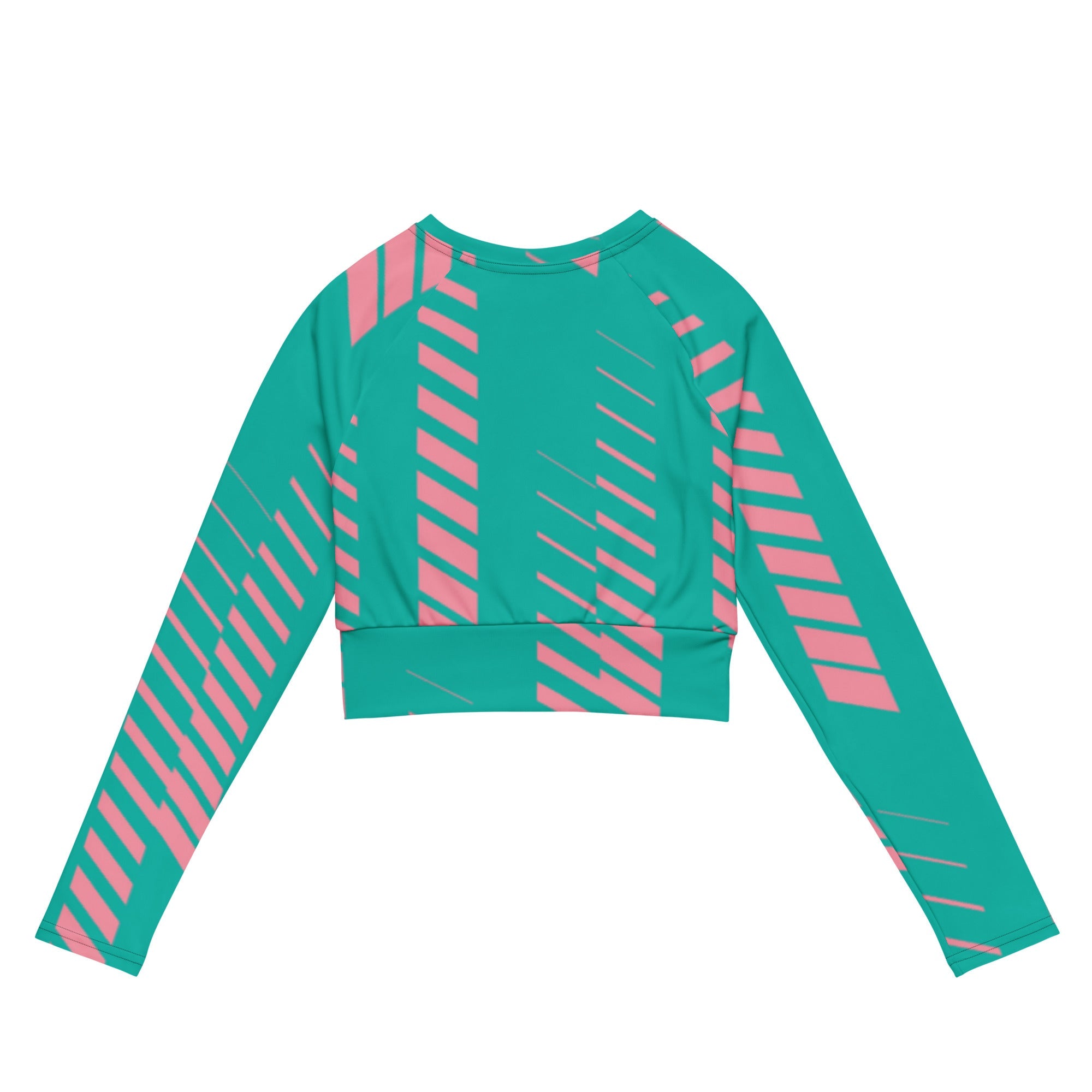 Miami Matrix (Long Sleeve Cropped Top - FB0062) - Trillii