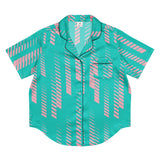 Miami Matrix (Pajama Shirt (Short) - FB062) - Trillii