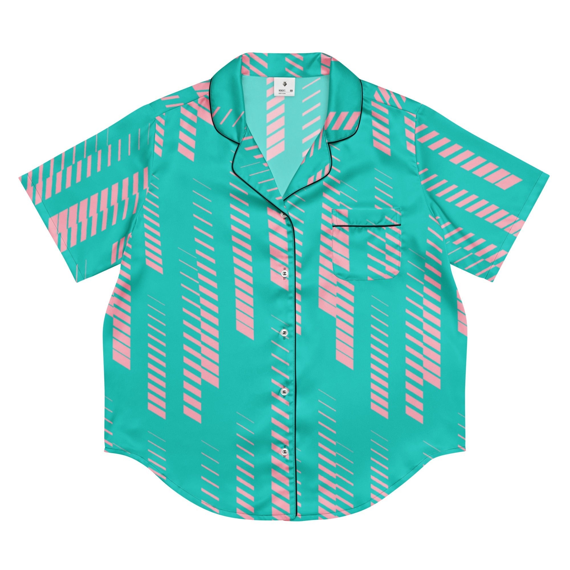 Miami Matrix (Pajama Shirt (Short) - FB062) - Trillii