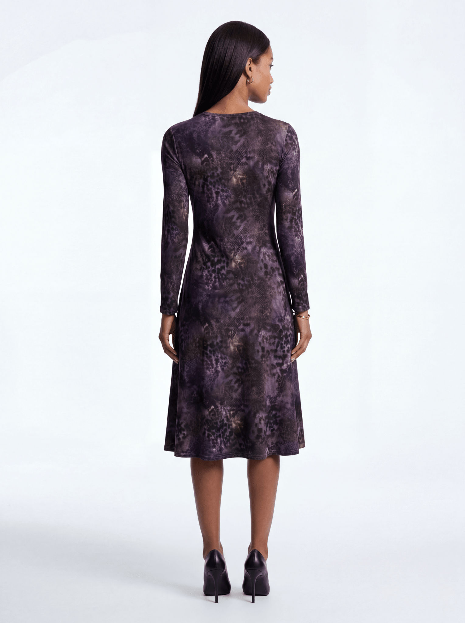 Midnight Reign (Midi Dress - FB0014) - Trillii