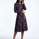 Midnight Reign (Midi Dress - FB0014) - Trillii