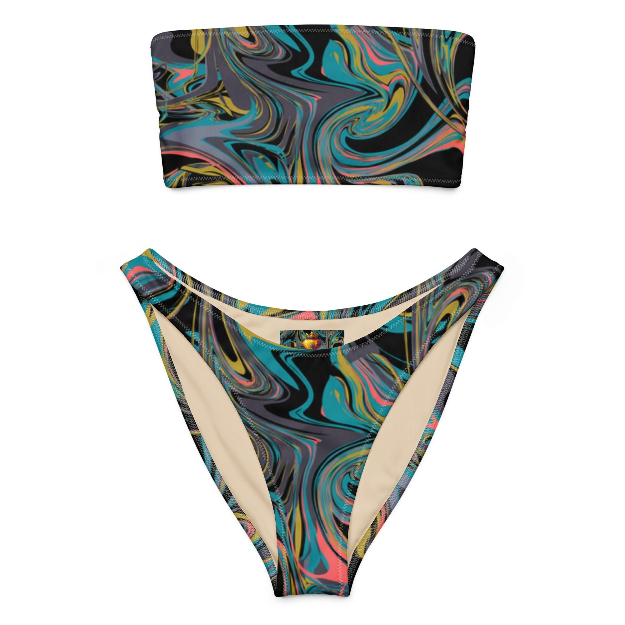 Mixed Paint (Bandeau Bikini Set - FB108) - Trillii