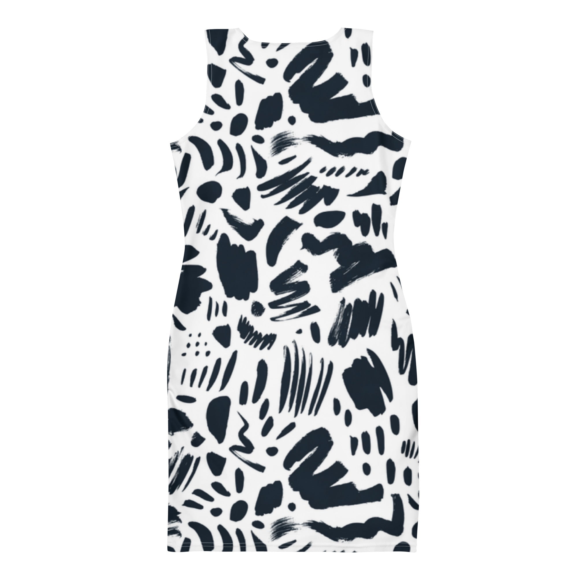 Monochrome (Bodycon Dress - FB0016) - Trillii