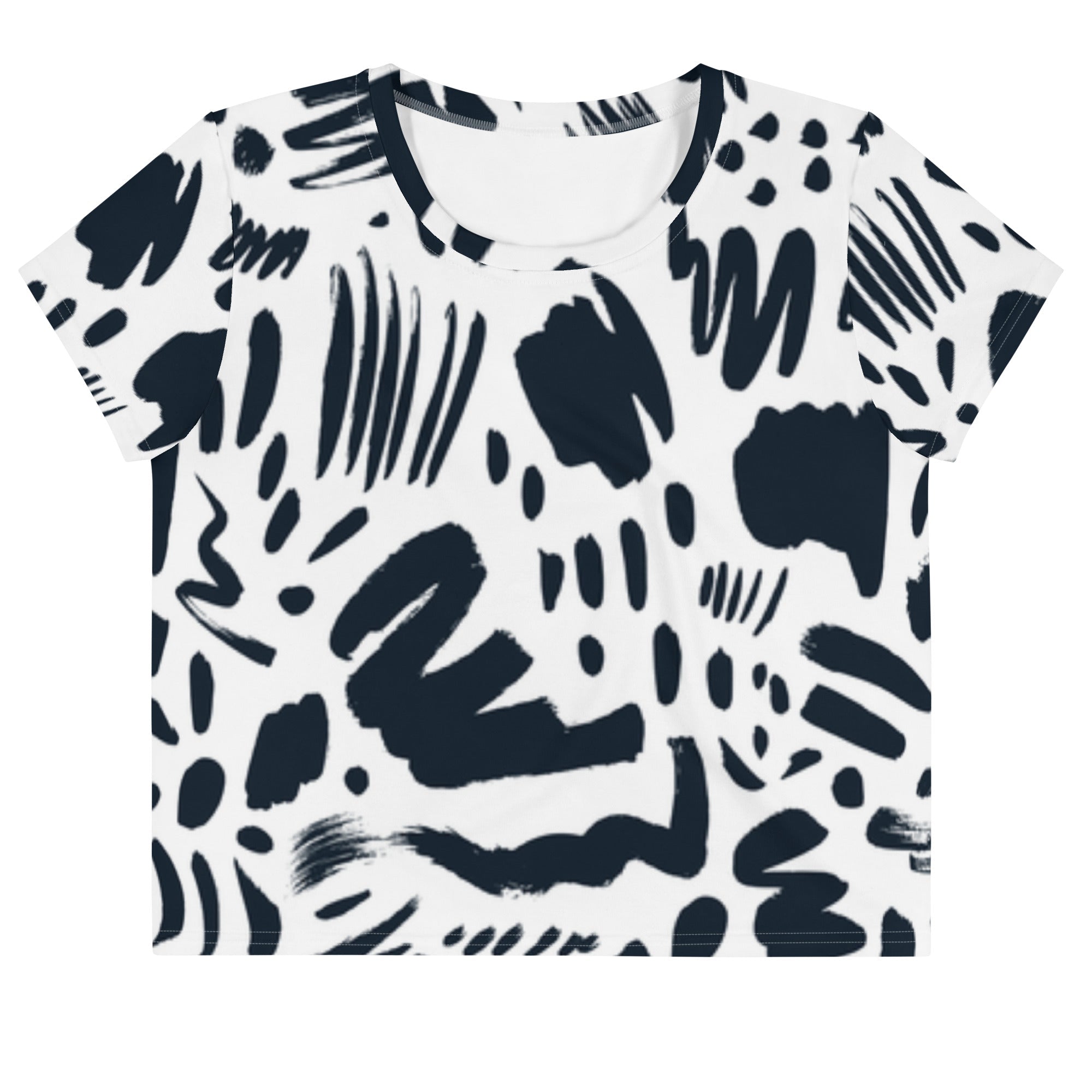 Monochrome (Crop T-Shirt - FB0016) - Trillii