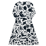 Monochrome (Midi Dress - FB0016) - Trillii