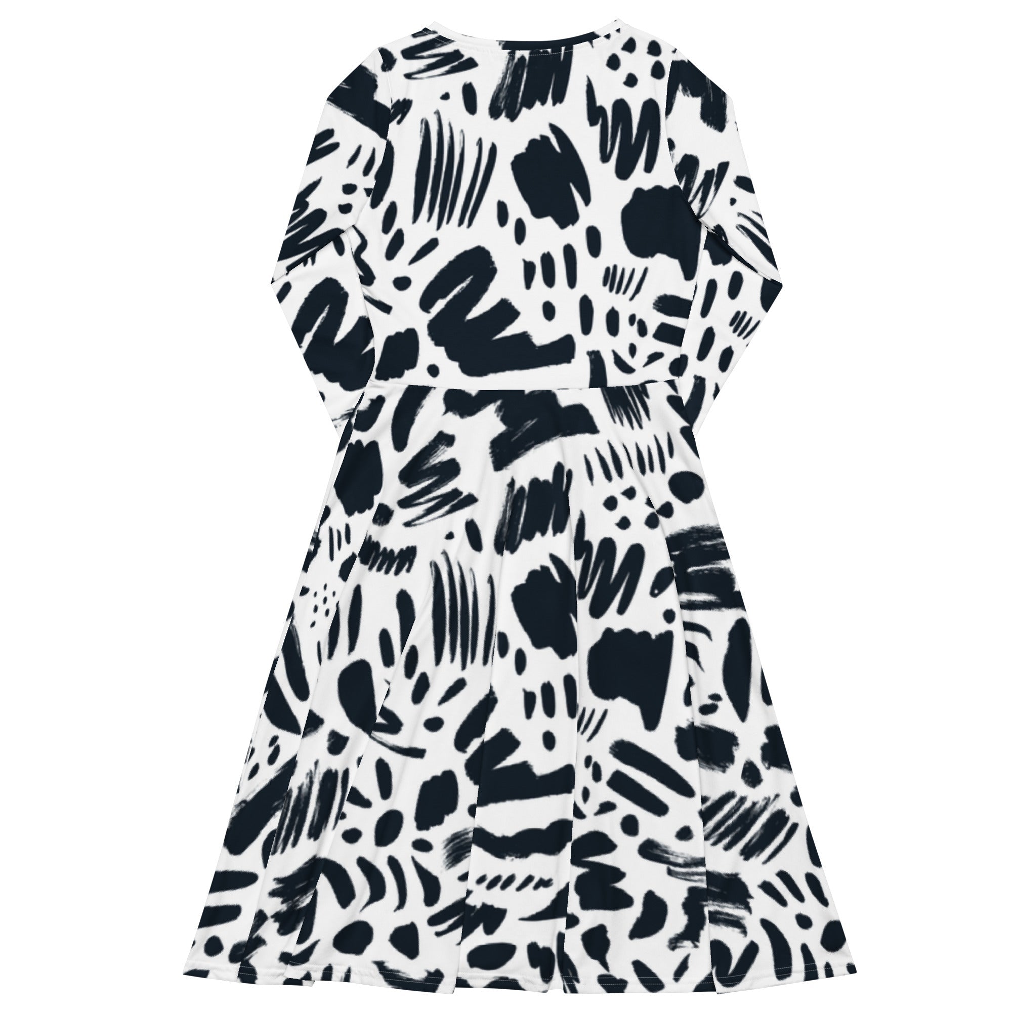 Monochrome (Midi Dress - FB0016) - Trillii