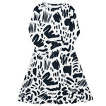 Monochrome (Midi Dress - FB0016) - Trillii