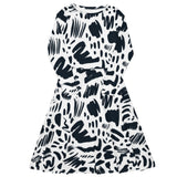 Monochrome (Midi Dress - FB0016) - Trillii