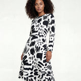 Monochrome (Midi Dress - FB0016) - Trillii