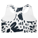 Monochrome (Padded Sports Bra - FB0016) - Trillii