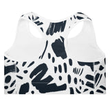 Monochrome (Padded Sports Bra - FB0016) - Trillii