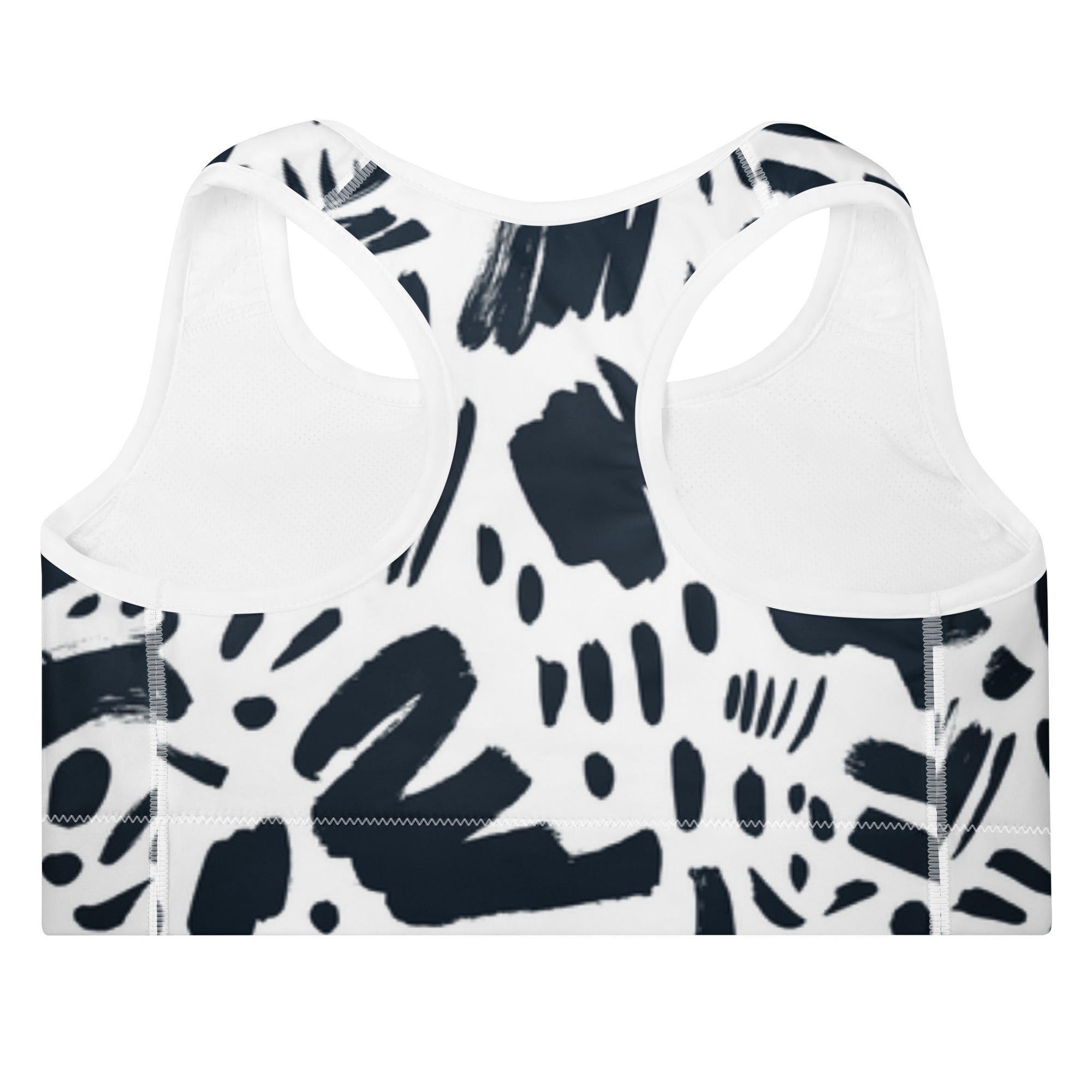 Monochrome (Padded Sports Bra - FB0016) - Trillii