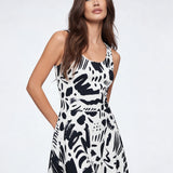 Monochrome (Skater Dress - FB0016) - Trillii