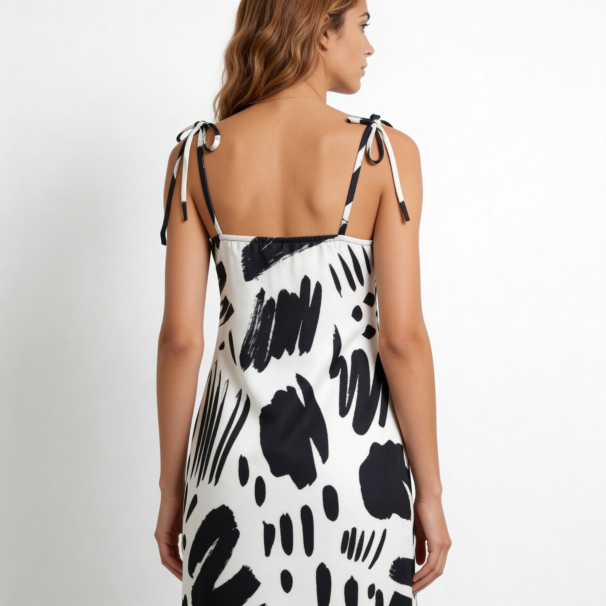 Monochrome (Slip Dress - FB0016) - Trillii