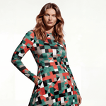 Mosaic Creations (Midi Dress - FB0081 ) - Trillii