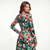 Mosaic Creations (Midi Dress - FB0081 ) - Trillii