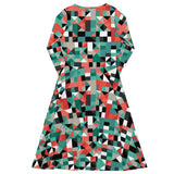 Mosaic Creations (Midi Dress - FB0081 ) - Trillii