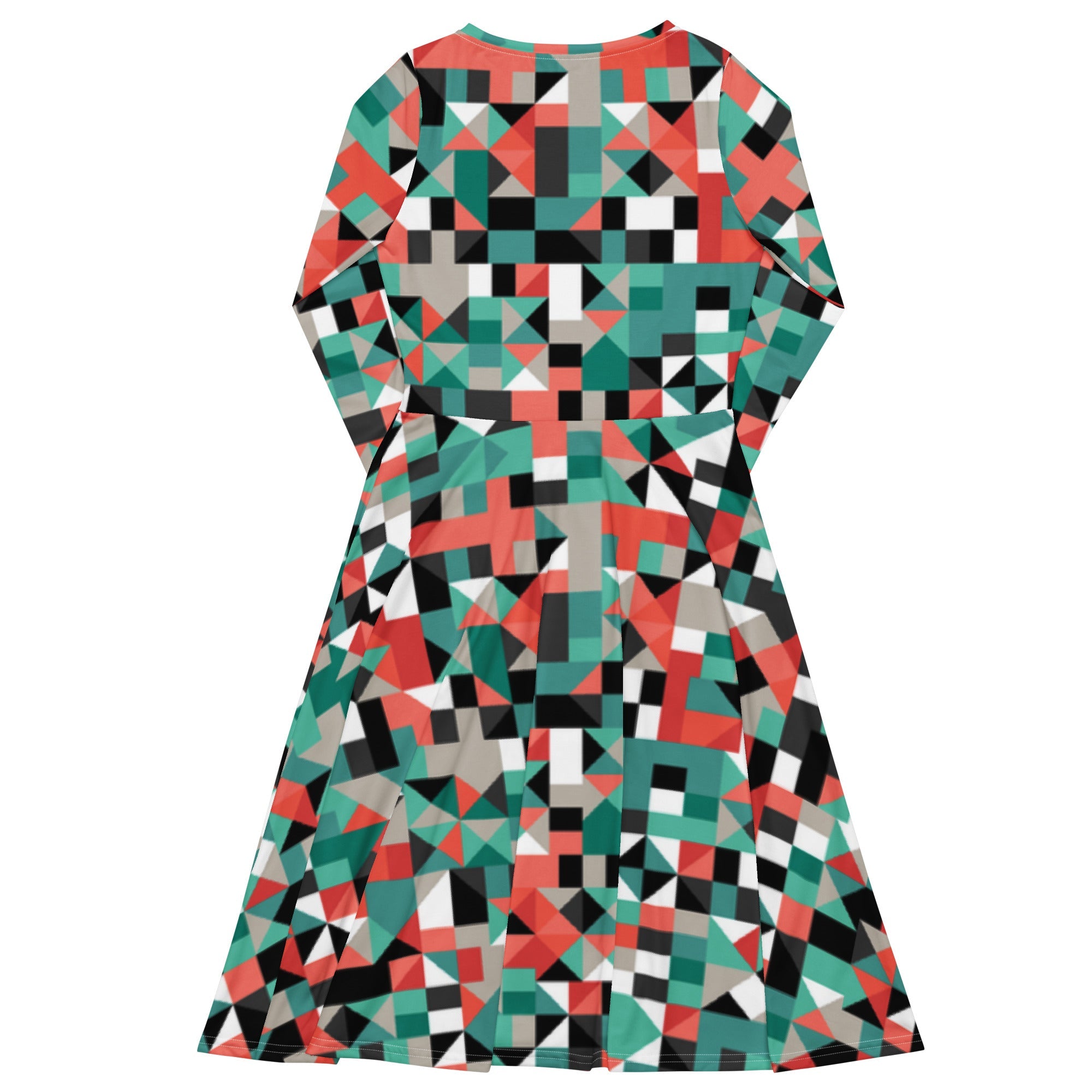 Mosaic Creations (Midi Dress - FB0081 ) - Trillii
