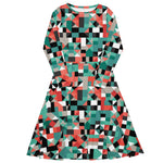 Mosaic Creations (Midi Dress - FB0081 ) - Trillii