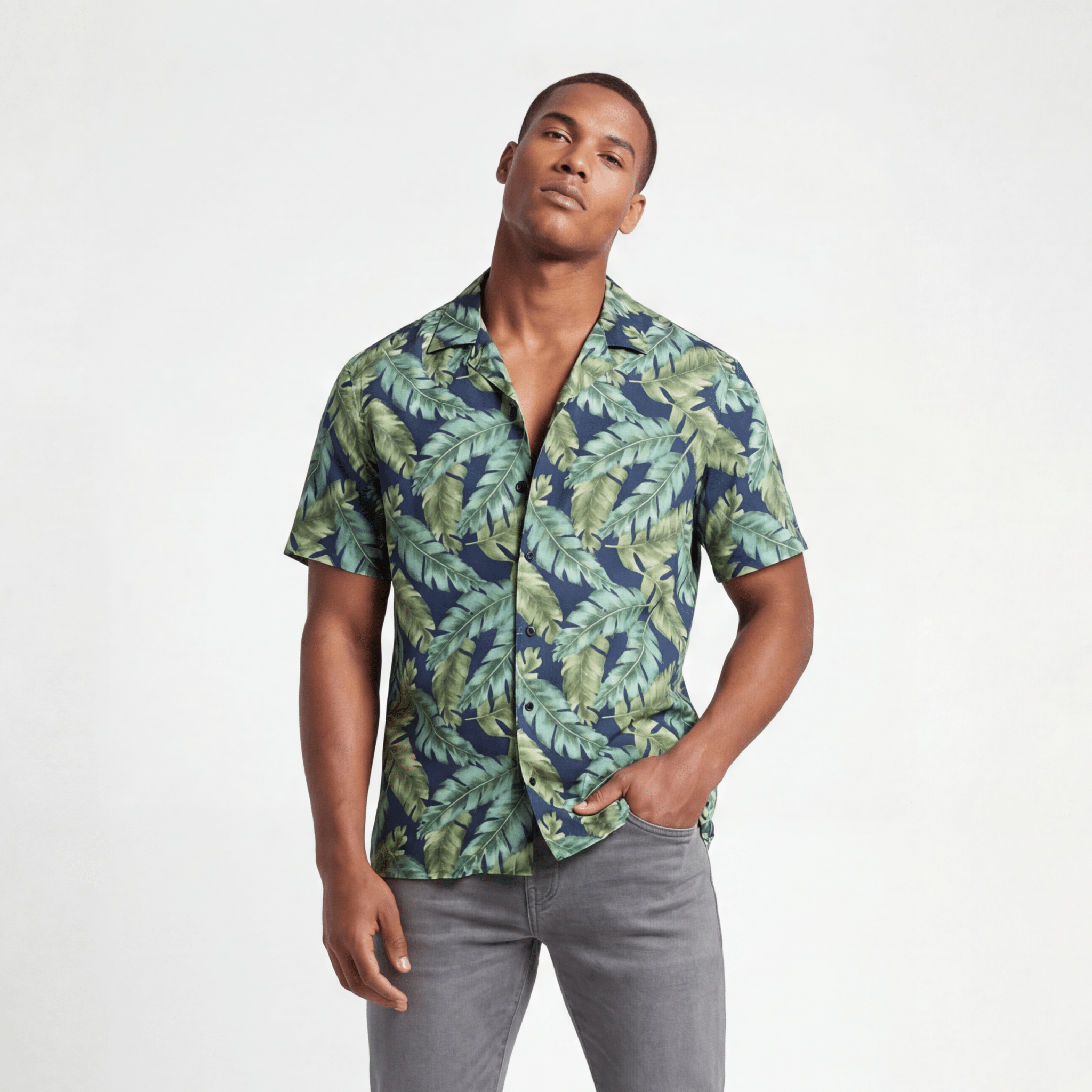 Not Greener (Button Shirt - FB0063) - Trillii