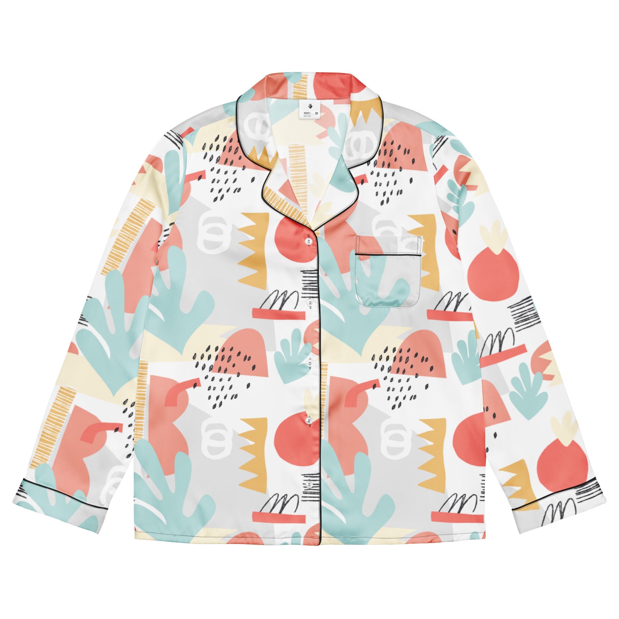 Passion Fruit (Pajama Shirt (Long) - FB0074) - Trillii