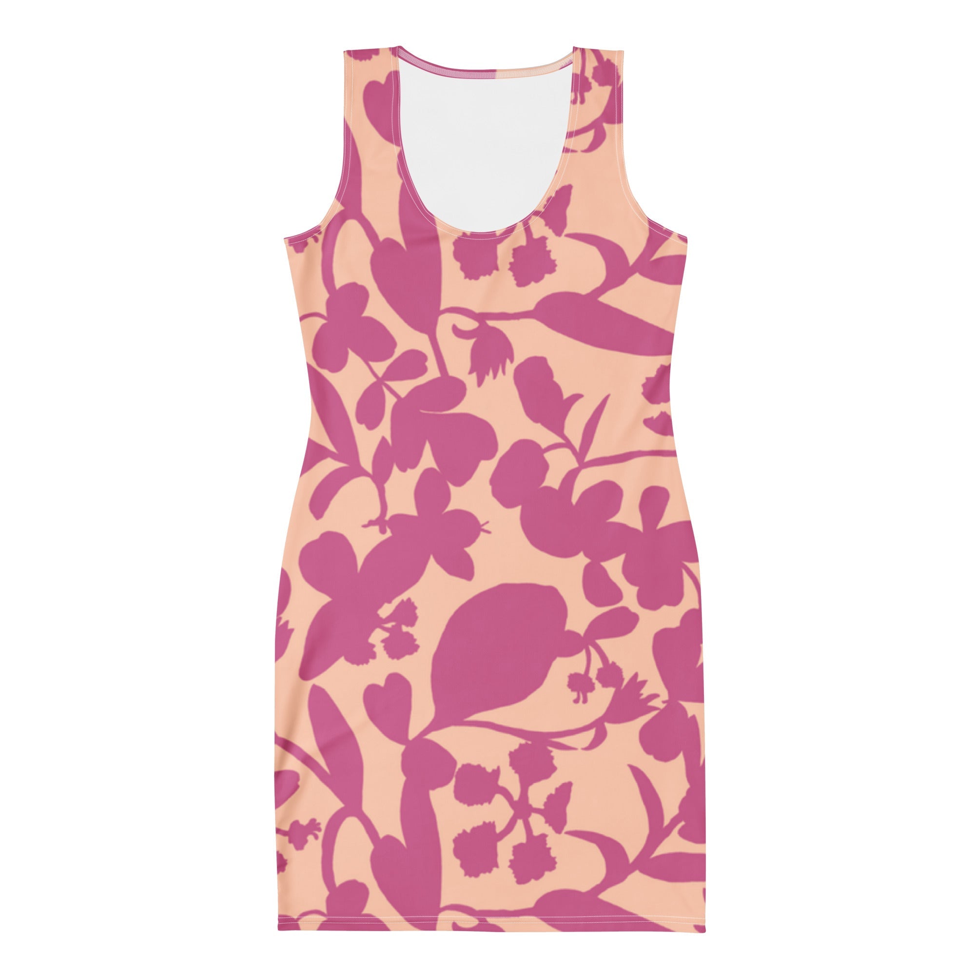 Pink Shade (Bodycon Dress - FB0089) - Trillii