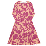 Pink Shade (Midi Dress - FB0089) - Trillii