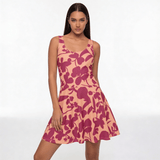 Pink Shade (Skater Dress - FB0089) - Trillii