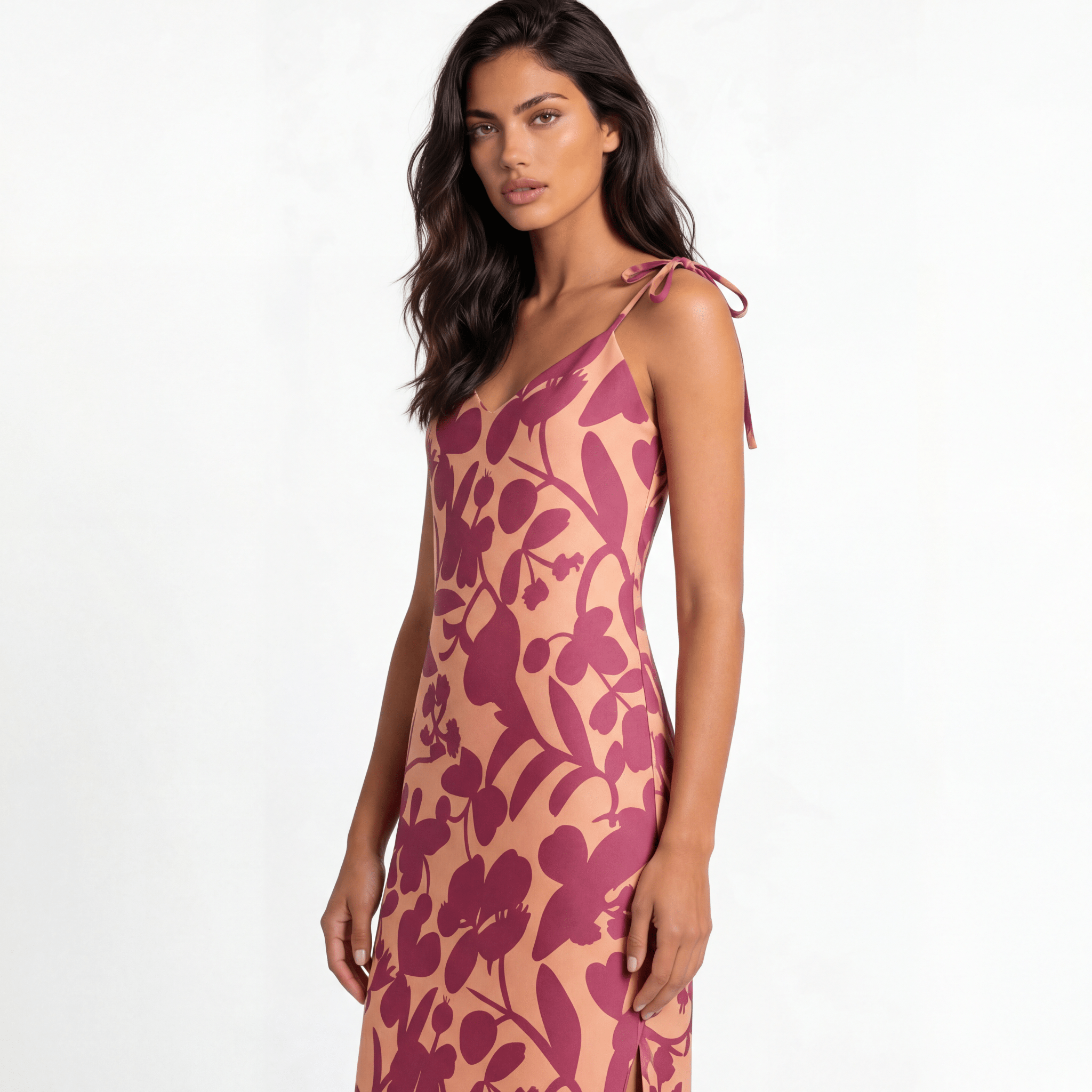 Pink Shade (Slip Dress - FB0089) - Trillii