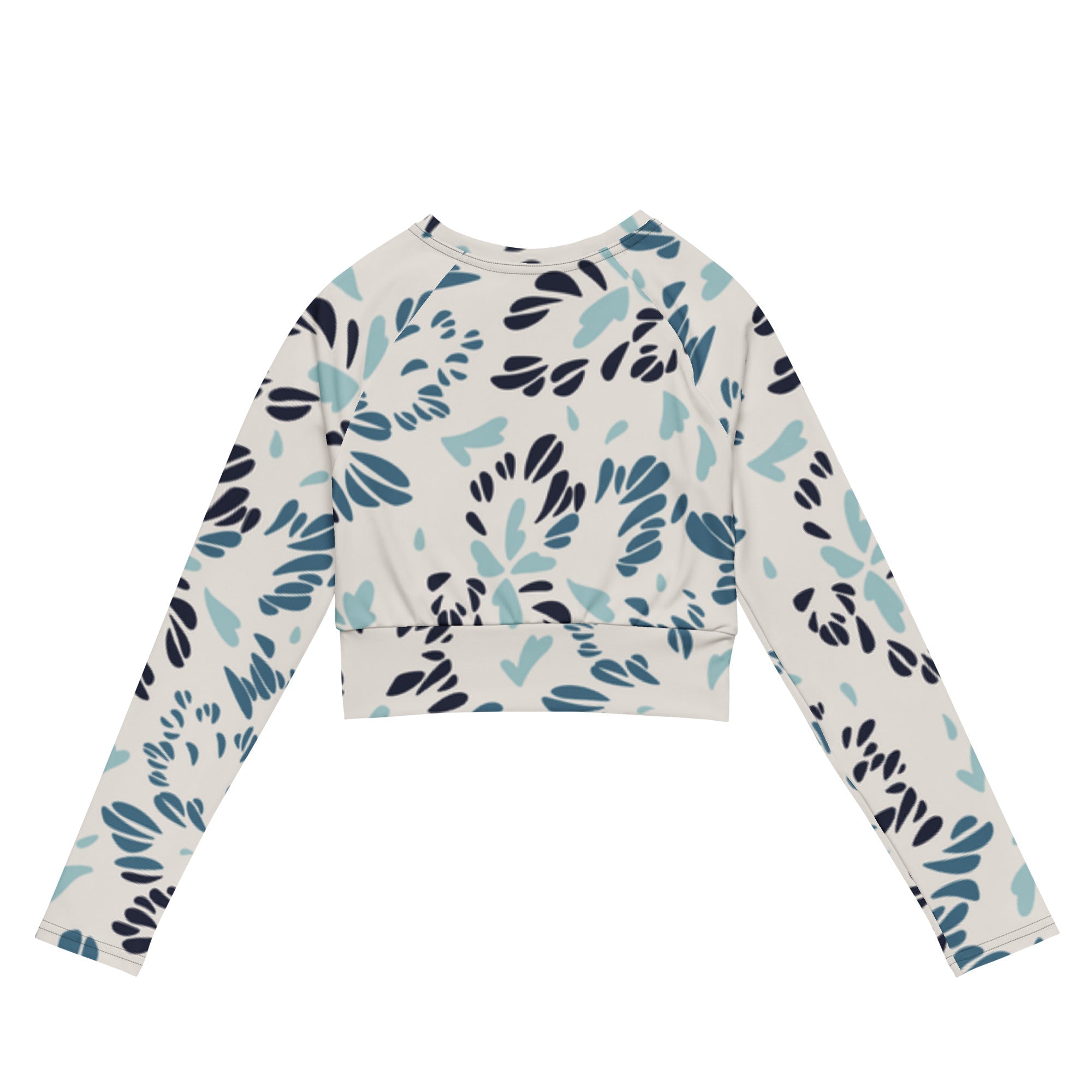 Power Bloom (Long Sleeve Cropped Top - FB0013) - Trillii