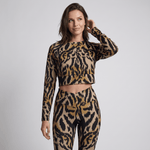 Primal (Long Sleeve Cropped Top - FB0060) - Trillii