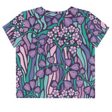 Purple Jungle (Crop T-Shirt - FB0027) - Trillii