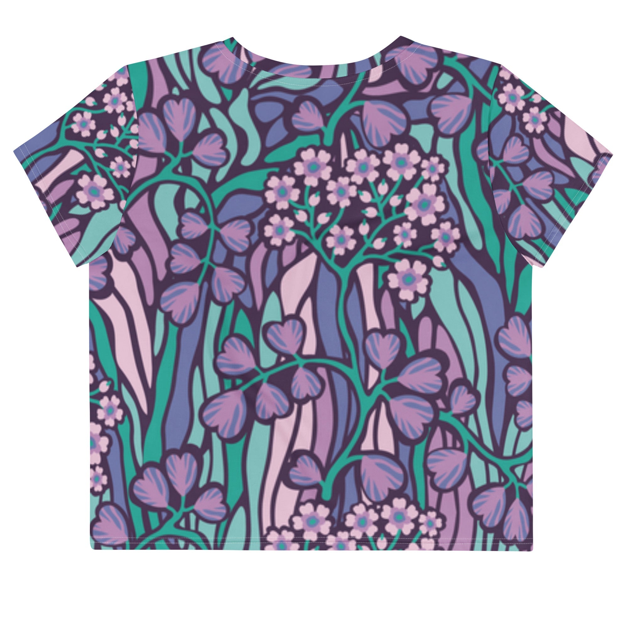 Purple Jungle (Crop T-Shirt - FB0027) - Trillii