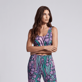 Purple Jungle (Crop Top - FB0027) - Trillii
