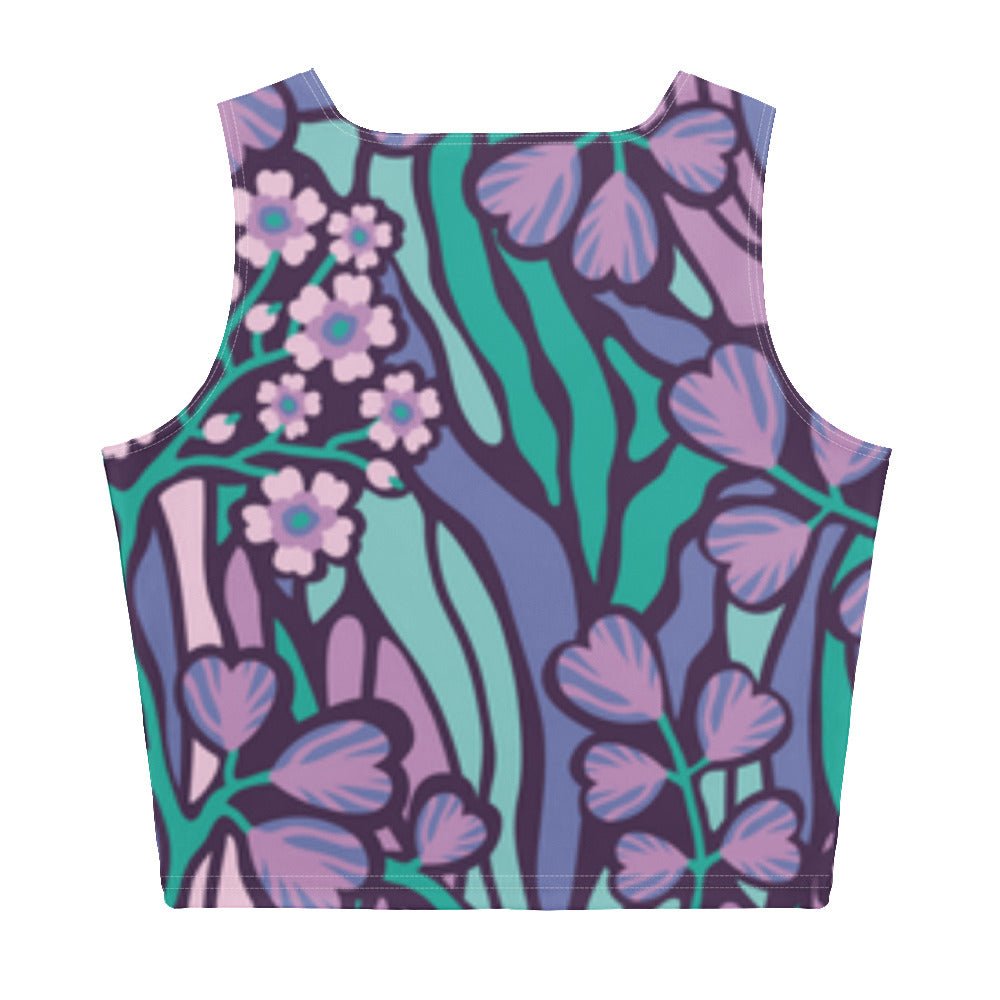 Purple Jungle (Crop Top - FB0027) - Trillii