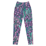 Purple Jungle (Crossover Leggings w/ pockets - FB0027) - Trillii