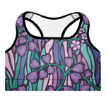Purple Jungle (Padded Sports Bra - FB0027) - Trillii