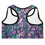 Purple Jungle (Padded Sports Bra - FB0027) - Trillii