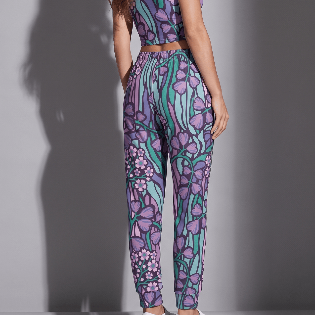 Purple Jungle (Women's Joggers - FB0027) - Trillii
