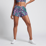 Purple Jungle (Women's Shorts - FB0027) - Trillii