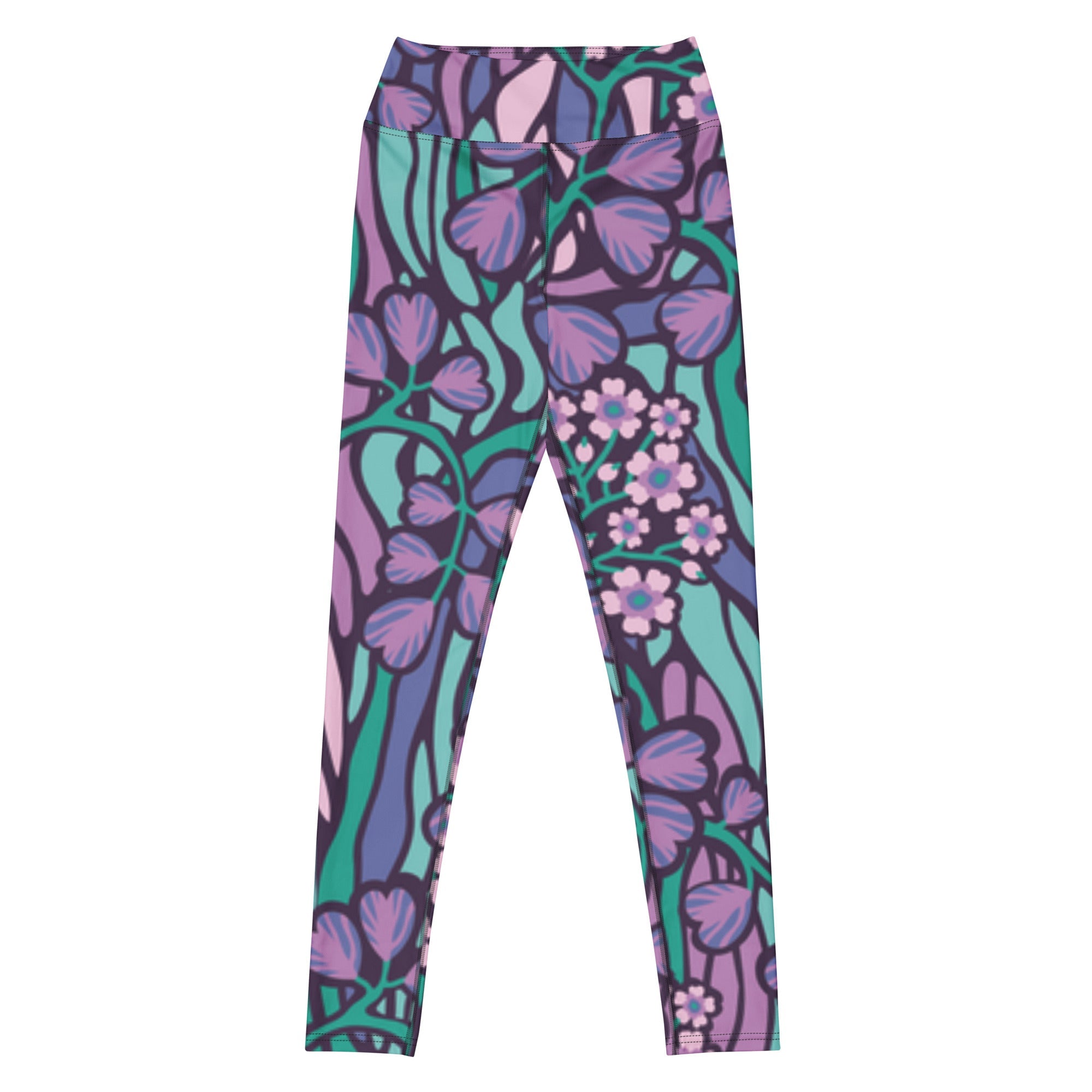 Purple Jungle (Yoga Leggings - FB0027) - Trillii