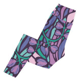 Purple Jungle (Yoga Leggings - FB0027) - Trillii